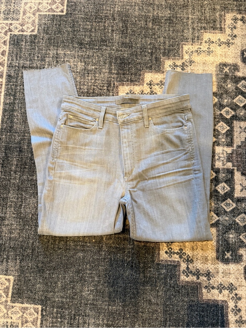 Joe's Jeans Light Gray Ankle Crop Jeans